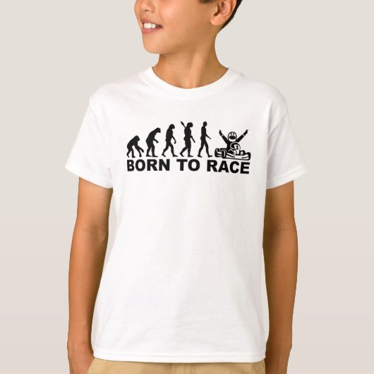 Kartを競争させること生まれる進化 Tシャツ (正面)
