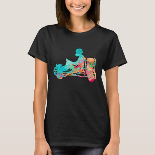 Kartドライバ – PopArtスタイル Tシャツ (正面)