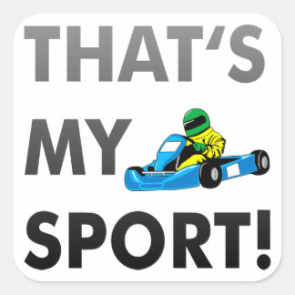 kart / go cart - that's my sport スクエアシール