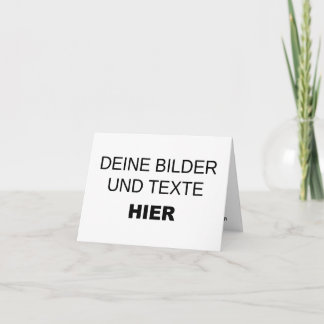 Karte komplett selbst gestalten カード