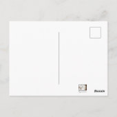 Karte mit Friedenstaube und christlichen Symbolen ポストカード (裏面)