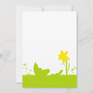 Karte Ostern Narzisse Eierschale