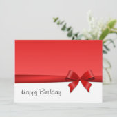 Karte Postkarte Schleife happy birthday カード (スタンド正面)