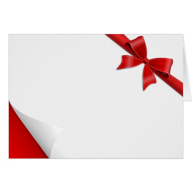 Karte Schleife Aufkleber (正面横)