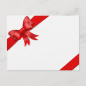 Karte Schleife rot ポストカード (正面)