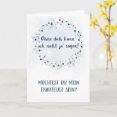 Karte - Willst du mein Trauzeuge sein カード (黄色い花)