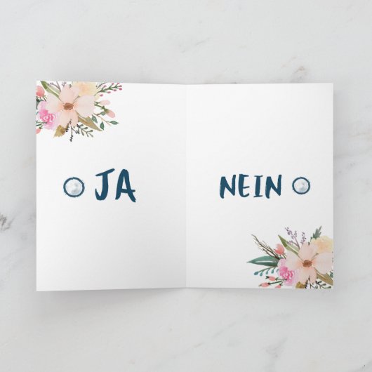 Karte - Willst du meine Trauzeugin sein カード (内部)