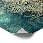 Karte zur versunkenen Stadt Atlantis ポスター (角)