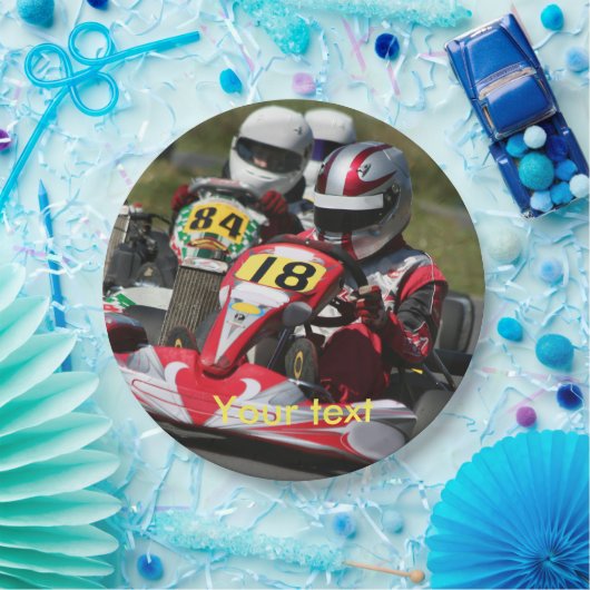 Kartingのパーティーの紙皿はKarts行きます ペーパープレート (パーティー)
