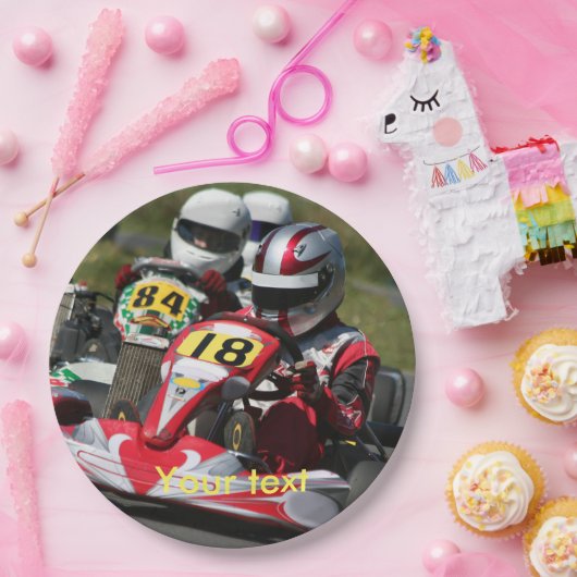 Kartingのパーティーの紙皿はKarts行きます ペーパープレート (パーティー)