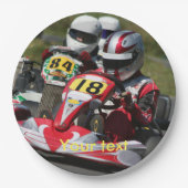 Kartingのパーティーの紙皿はKarts行きます ペーパープレート (正面)