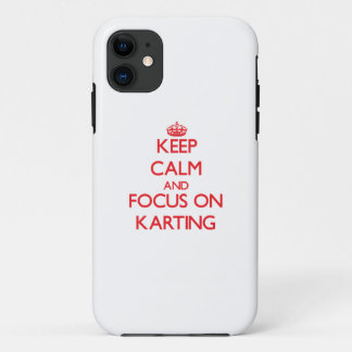 Kartingの平静そして焦点を保って下さい iPhone 11 ケース