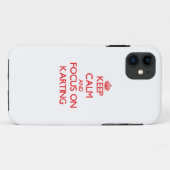 Kartingの平静そして焦点を保って下さい Case-Mate iPhoneケース (裏面(横))