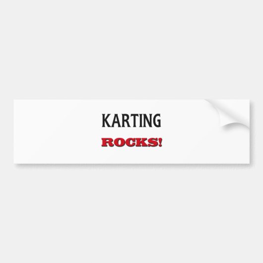 Kartingの石 バンパーステッカー (正面)