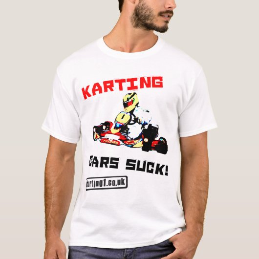 Karting車は吸います Tシャツ (正面)
