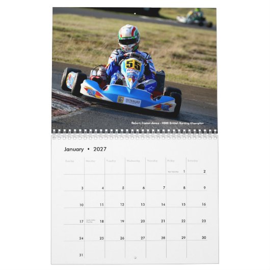 Karting1.co.uk著2010年のKartingのカレンダー カレンダー (1月 2027)