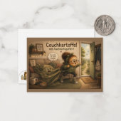Kartöffelchen im Wohnzimmer – Grußkarte ノートカード (正面/裏面インサイチュ)