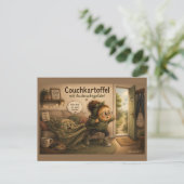 Kartöffelchen im Wohnzimmer – Postkarte ポストカード (スタンド正面)