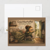 Kartöffelchen im Wohnzimmer – Postkarte ポストカード (正面/裏面)