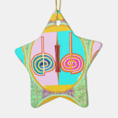 KARUNAの霊気: Kreeyaの無限バランスをとる記号 セラミックオーナメント (左)