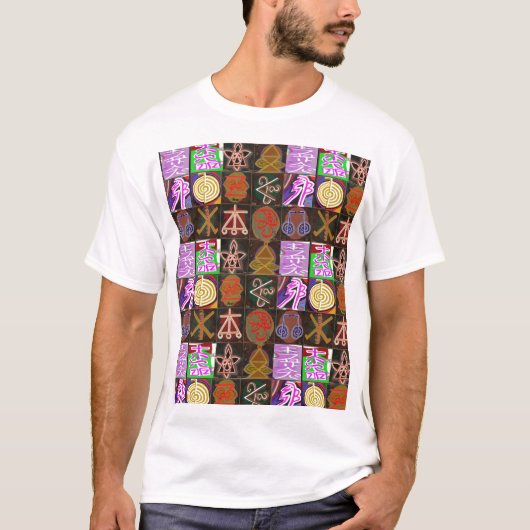 KARUNA Reiki = 宇宙の優しさと癒しの贈り物 Tシャツ (正面)