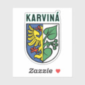 Karviná coat of arms, Czech Republic シール (シート)
