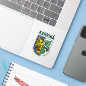 Karviná coat of arms, Czech Republic シール (ノートパソコンとiPhone)