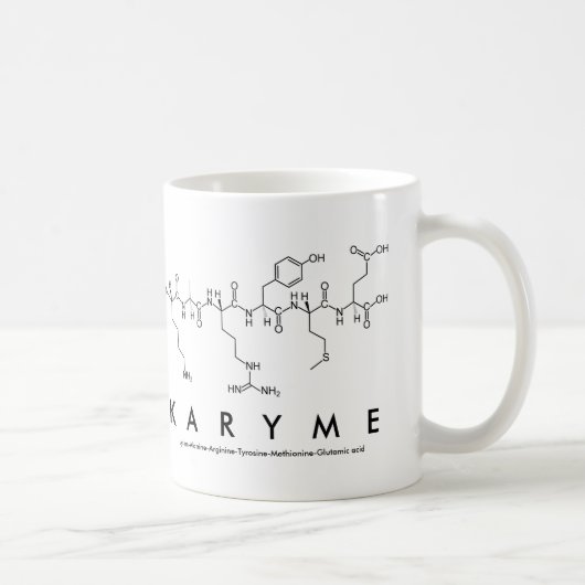 Karymeペプチド名mug コーヒーマグカップ (右)