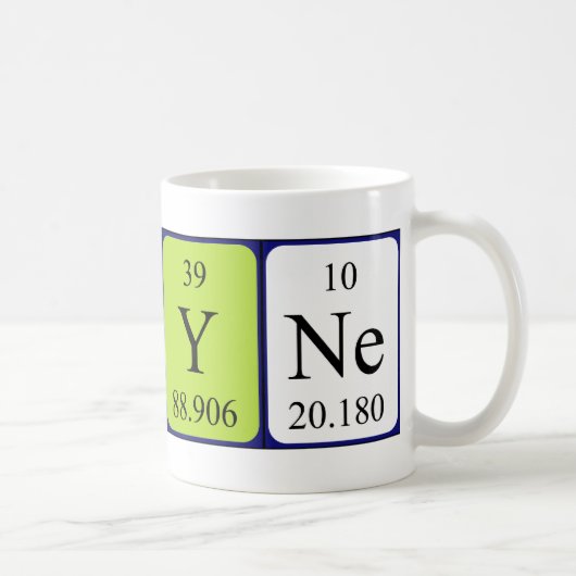 Karyne期別テーブル名mug コーヒーマグカップ (右)