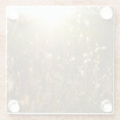 "KASによる日光の金刃"の元の芸術 ガラスコースター (裏面)