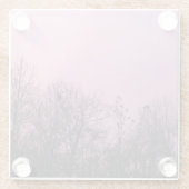 KASによる"すみれ色の空"の元の芸術 ガラスコースター (裏面)