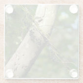 KASによる"野生のブドウ"の元の芸術 ガラスコースター (裏面)