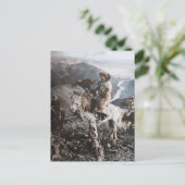 Kasachen von der Mongolei- Postkarte ポストカード (スタンド正面)