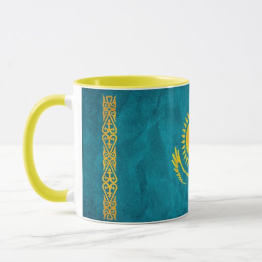 " Kasachstan: 1992/heute - Flaggen Design KAFFEE マグカップ (左)