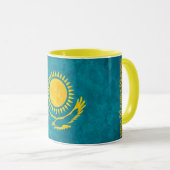" Kasachstan: 1992/heute - Flaggen Design KAFFEE マグカップ (正面右)