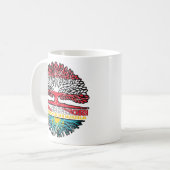 kasachstan Kasachisch Österreichisch コーヒーマグカップ (正面左)