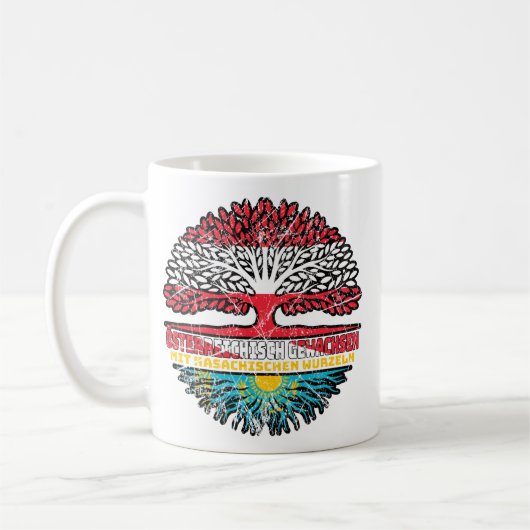 kasachstan Kasachisch Österreichisch コーヒーマグカップ (左)