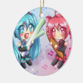 Kasane teto x miku セラミックオーナメント (左)