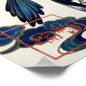 Kasasagi: Elegant Calligraphy "Magpie" 26002002 ポスター (角)
