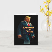 KashのみNoクレジットドナルドトランプ カード (黄色い花)