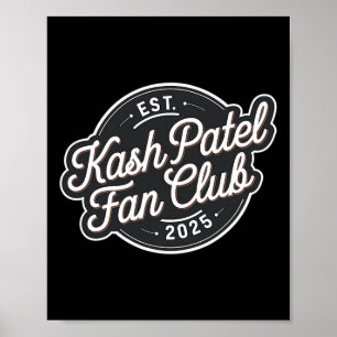 Kash Patel ファンクラブ 設立 2025 ヴィンテージ ロゴ トランプ N ポスター