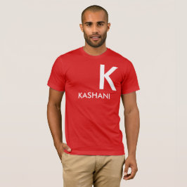 KASHANIメンズベーシックBella Canvas Tシャツ