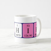 Kashifの定期テーブル名mag コーヒーマグカップ (正面右)