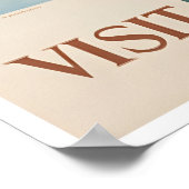 Kashmir Art India Travel Poster Indian Print ポスター (角)