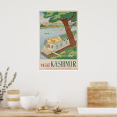 Kashmir Art India Travel Poster Indian Print ポスター (キッチン)