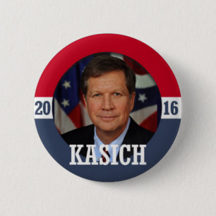 Kasich 2016ロゴ 缶バッジ