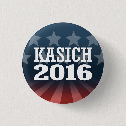 KASICH 2016年 缶バッジ (正面)