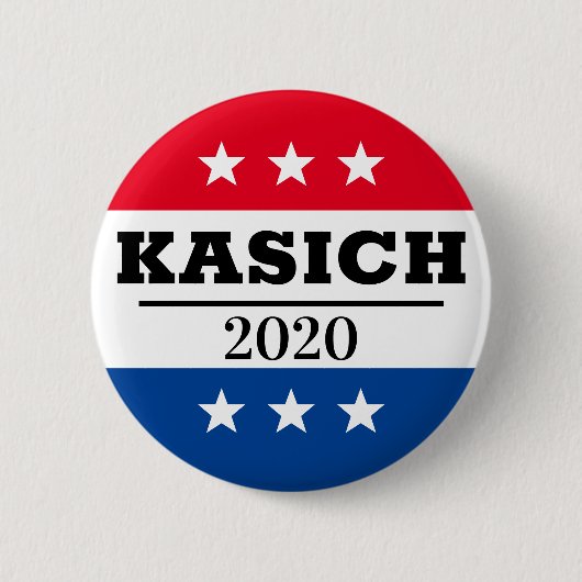 Kasich 2020の選挙区 缶バッジ (正面)