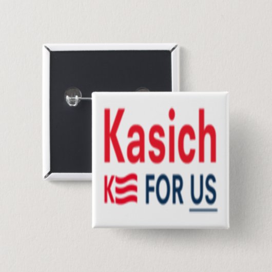 Kasich for Usロゴ 缶バッジ (正面&裏面)