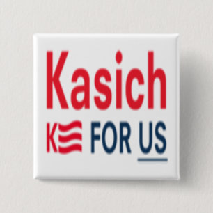 Kasich for Usロゴ 缶バッジ